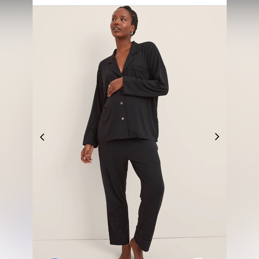 Hatch Black Maternity Over the Belly Pajamas